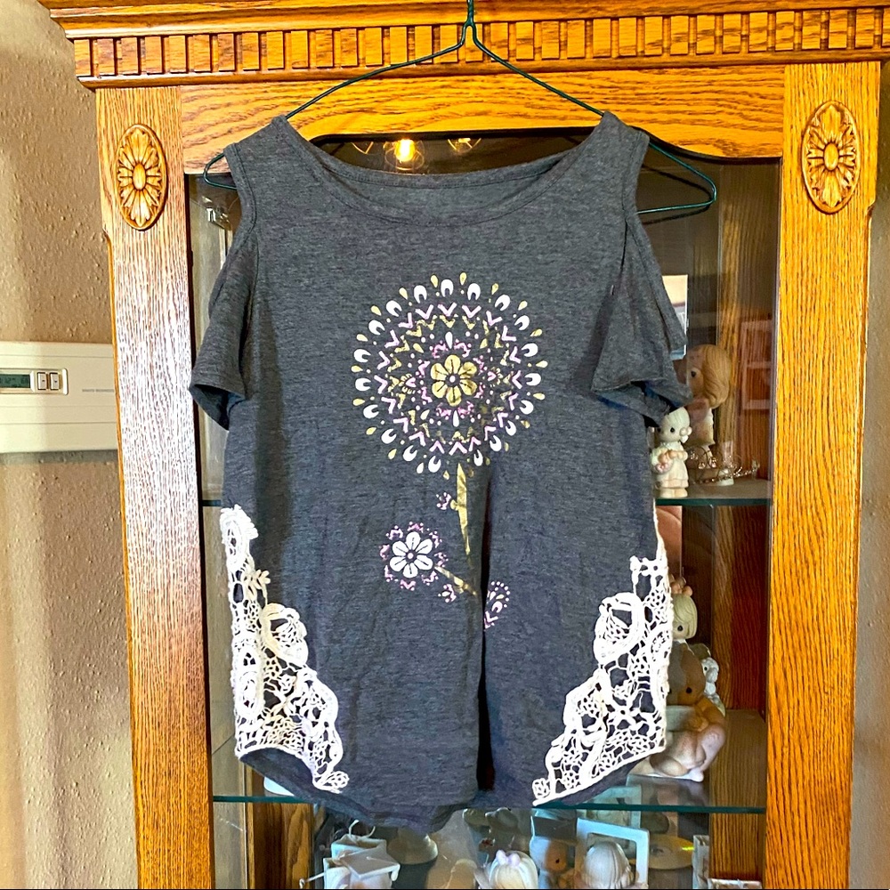 Mudd Girls Off The Shoulder Top Size 14